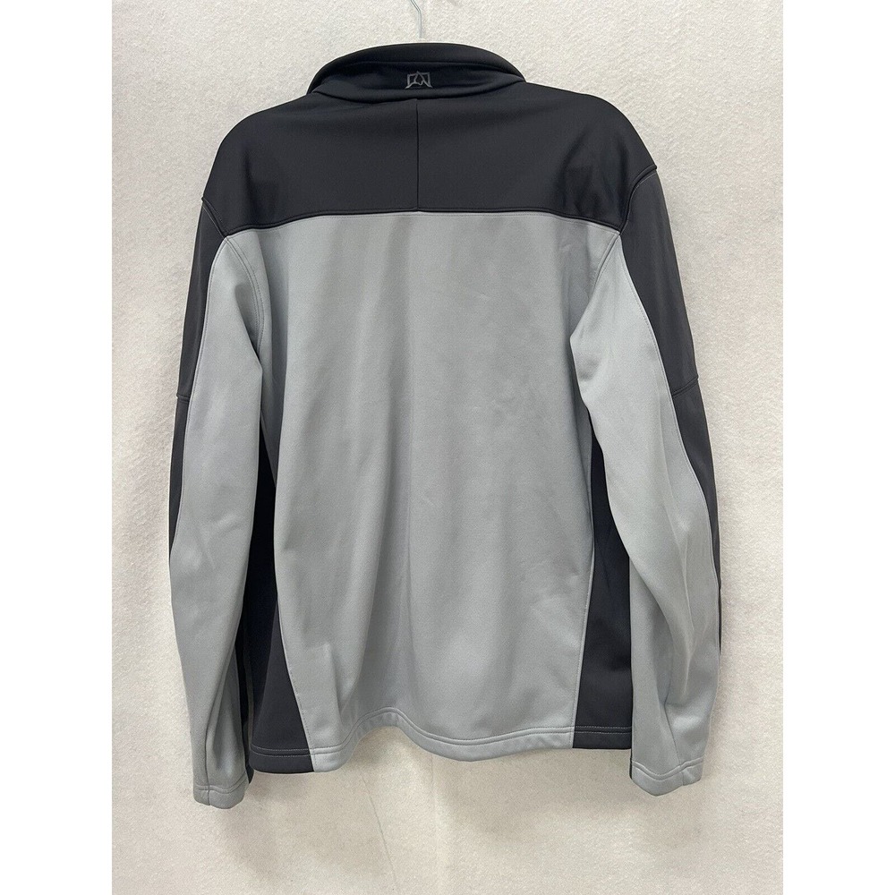 Avalanche Jacket Mens Large gray Soft Shell Weather Shield Pockets zip ski snow - Picture 5 of 10